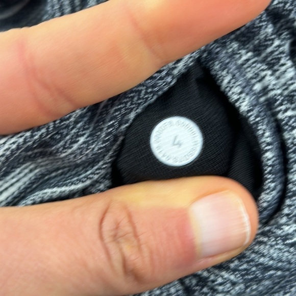 Lululemon Align Crop 21" *Cross Waist Mini Space Dye Herringbone Heathered Black - Picture 6 of 7